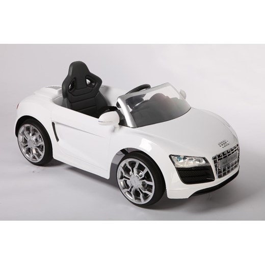 Samochód na akumulator - Audi R8 Spyder Biały marko-baby-pl bialy do biegania