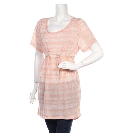 Bluzka damska H&M różowa na wiosnę z krótkimi rękawami 