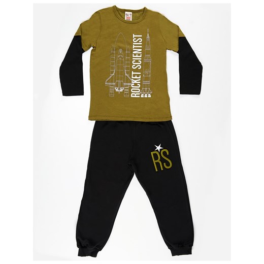 2-częściowy zestaw "RS" w kolorze oliwkowo-czarnym Deno Kids 134 Limango Polska okazyjna cena