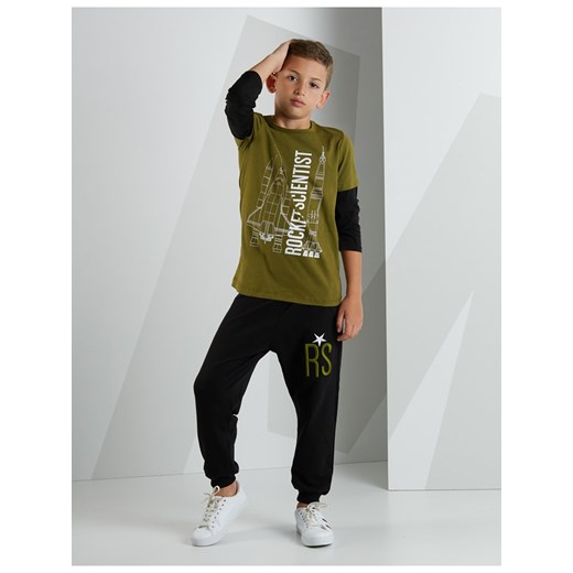 2-częściowy zestaw "RS" w kolorze oliwkowo-czarnym Deno Kids 128 okazja Limango Polska