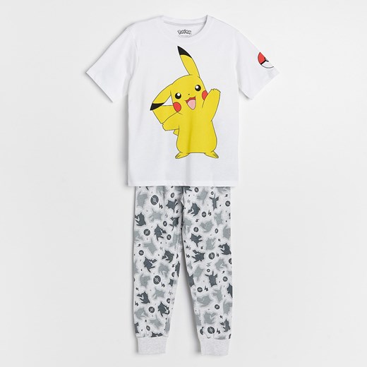 Reserved - Dwuczęściowa piżama Pokémon - Jasny szary Reserved 86/92 Reserved