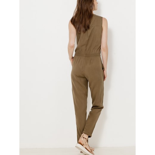 CAMAIEU Kombinezon damski khaki - S Camaieu S Differenta.pl