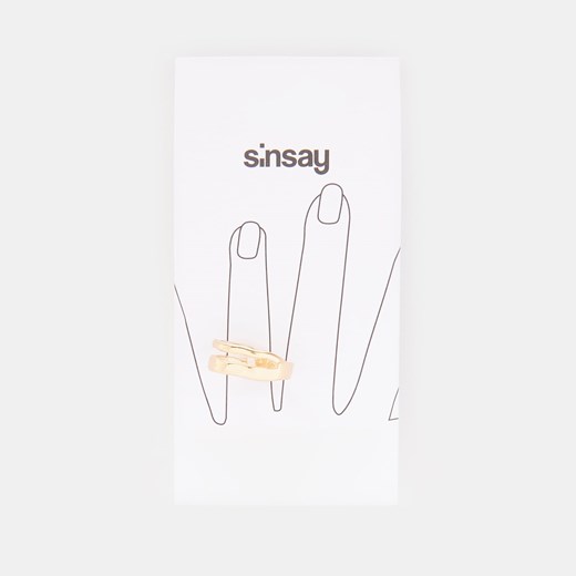 Sinsay - Pierścionek - Złoty Sinsay Jeden rozmiar Sinsay