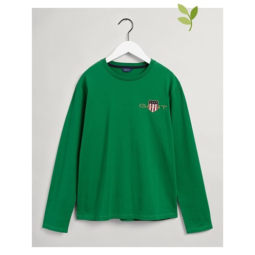 Koszulka w kolorze zielonym Gant 134/140 promocja Limango Polska