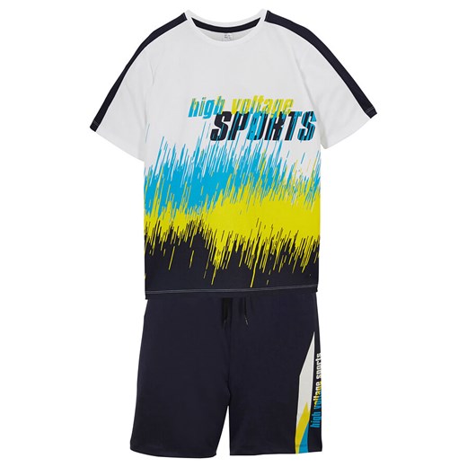 Sportowy shirt chłopięcy + spodnie (2 części) | bonprix 140/146 bonprix