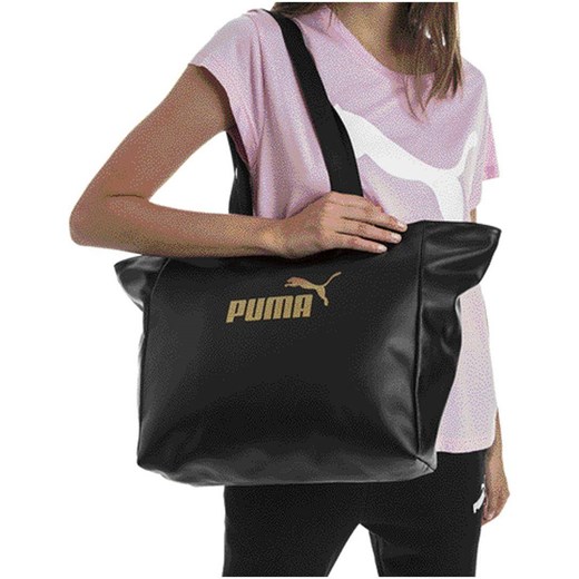 Puma shopper bag na ramię z nadrukiem 