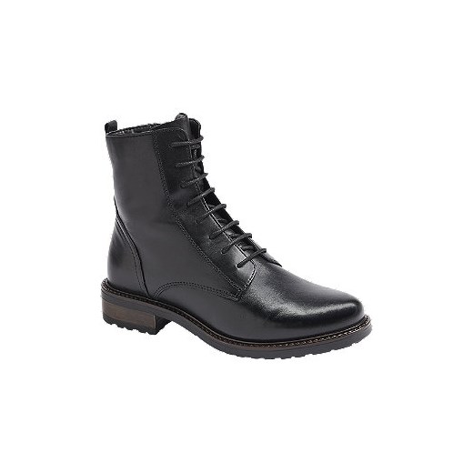 Czarne sznurowane botki  5th avenue 41,39,37,38,40,36 Deichmann