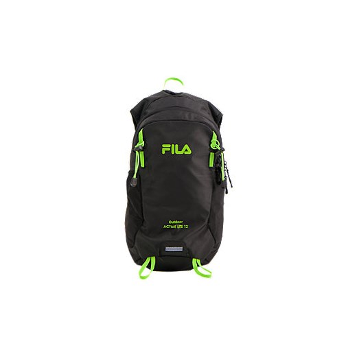 Czarny plecak trekkingowy fila z zielonymi elementami Fila Deichmann