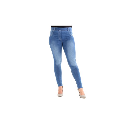 Jasne spodnie jeansowe na gumkę JUSTINE, Rozmiar - Xl (42-44) Zentex 6xl (54) Sklep XL-KA