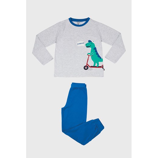Piżama chłopięca Dino szara szary Ctm Style 8 Astratex