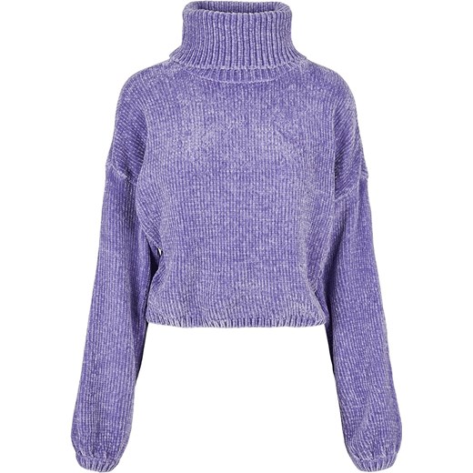 Urban Classics - Ladies Short Chenille Turtleneck Sweater - Bluza - L EMP