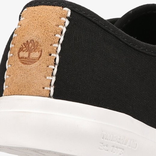 Trampki damskie czarne Timberland wiązane płaskie
