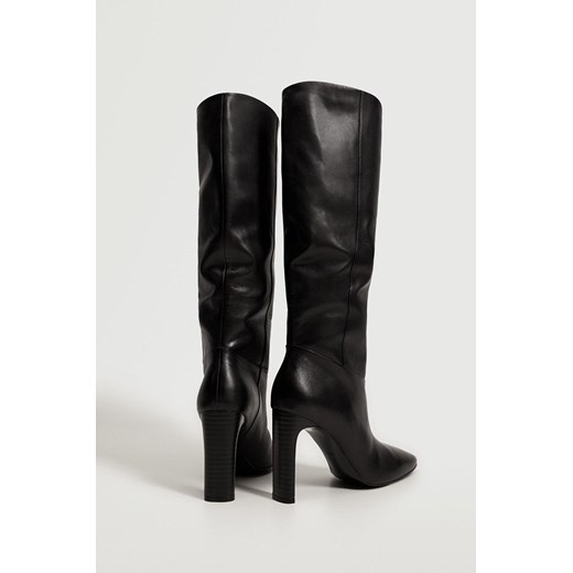 Kozaki damskie Mango jesienne na zamek 