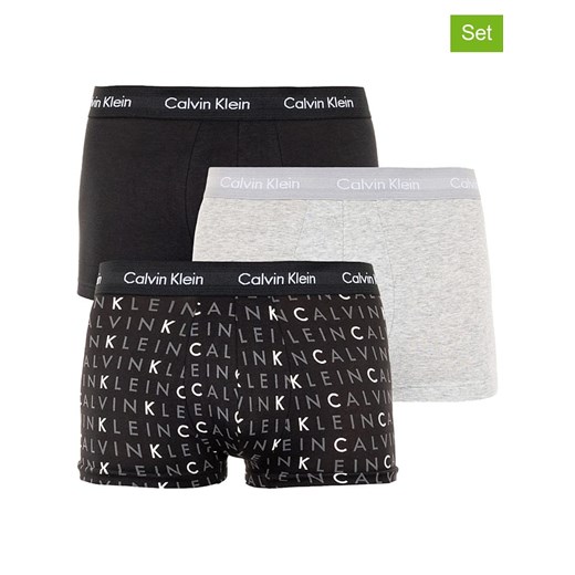 Bokserki (3 pary) w kolorze czarnym i szarym Calvin Klein M promocyjna cena Limango Polska