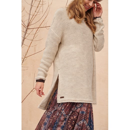 Sweter Damski Guliwer BS Jasny Beż Blue Shadow Uniwersalny blue shadow