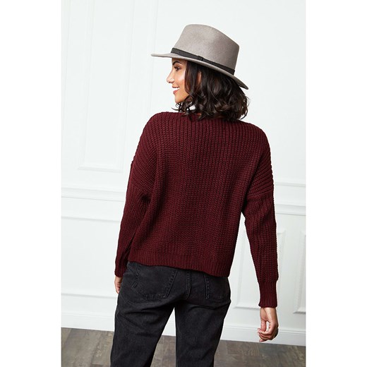 Alice & Charlotte sweter damski casualowy z okrągłym dekoltem 