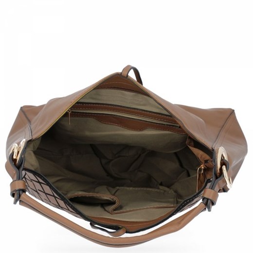 Shopper bag Briciole elegancka ze skóry ekologicznej na ramię duża 