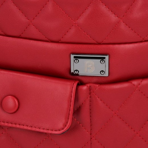 Shopper bag Briciole pikowana czerwona mieszcząca a7 