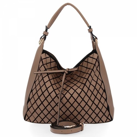 Shopper bag Briciole lakierowana na ramię elegancka 