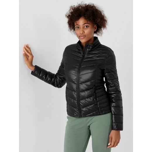 Kurtka Pikowana Damska 4F Puchowa Błyszcząca Czarna S darcet