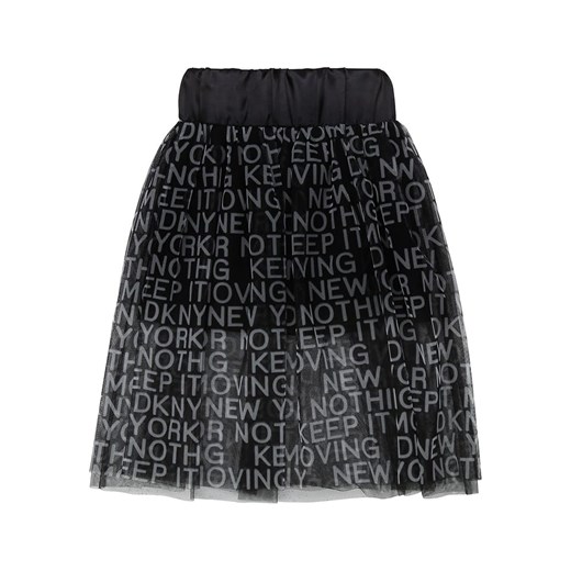 Spódnica dziewczęca czarna DKNY w nadruki 