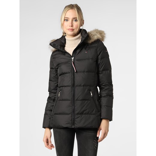 Tommy Hilfiger Damska kurtka puchowa Kobiety Puch czarny jednolity Tommy Hilfiger S vangraaf