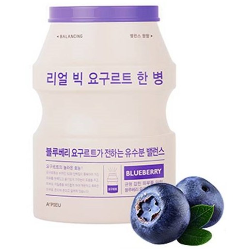 A'pieu Real Big Yogurt One-Bottle Blueberry jogurtowa rewitalizująca maseczka w uniwersalny eKobieca.pl