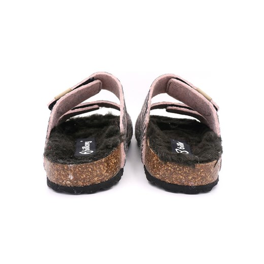 Klapki w kolorze jasnoróżowo-czarnym Billowy 36 okazja Limango Polska