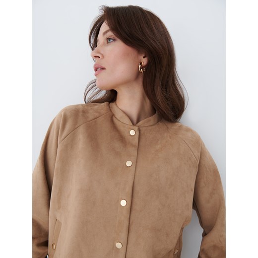 Mohito - Kurtka bomberka - Beżowy Mohito 32 okazyjna cena Mohito