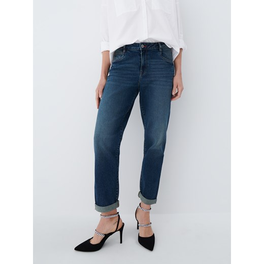 Mohito - Jeansy boyfriend fit - Niebieski Mohito 32 Mohito