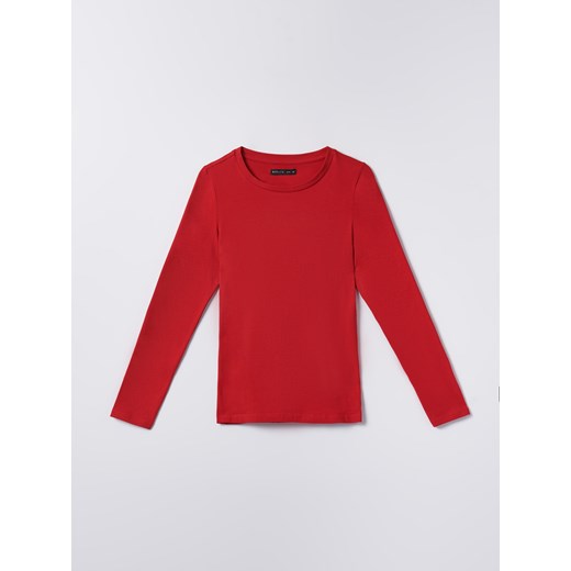 Mohito - Bawełniana bluzka basic - Czerwony Mohito XL Mohito