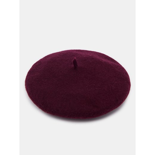 Mohito - Wełniany beret - Bordowy Mohito ONE SIZE Mohito