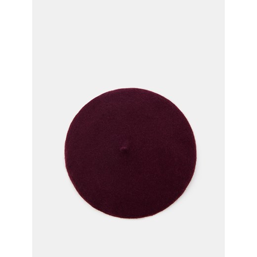 Mohito - Wełniany beret - Bordowy Mohito ONE SIZE Mohito
