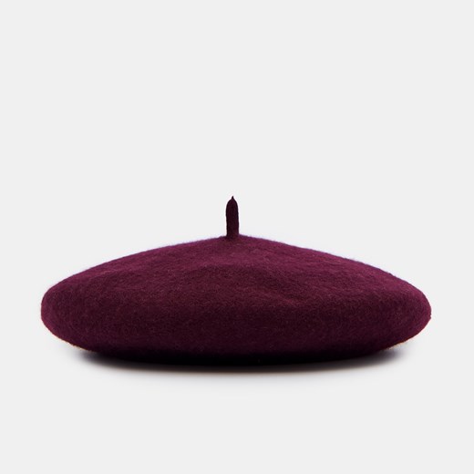 Mohito - Wełniany beret - Bordowy Mohito ONE SIZE Mohito