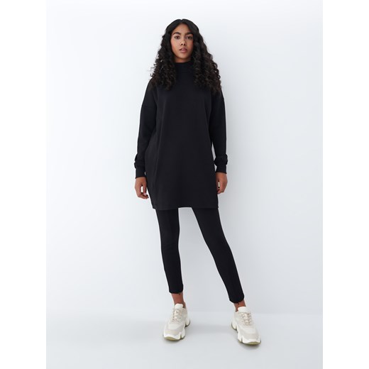 Mohito - Legginsy z przeszyciami - Czarny Mohito XXS Mohito