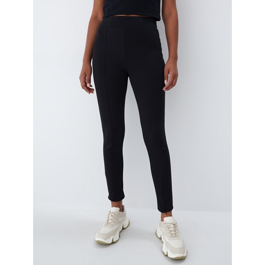 Mohito - Legginsy z przeszyciami - Czarny Mohito M Mohito