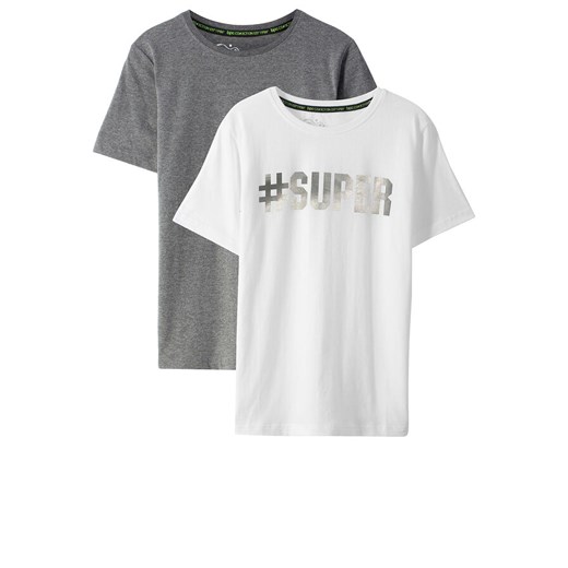T-shirt chłopięcy (2 szt.), bawełna organiczna | bonprix 128/134 bonprix