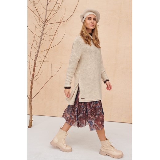 Sweter Damski Guliwer BS Jasny Beż Blue Shadow Uniwersalny blue shadow