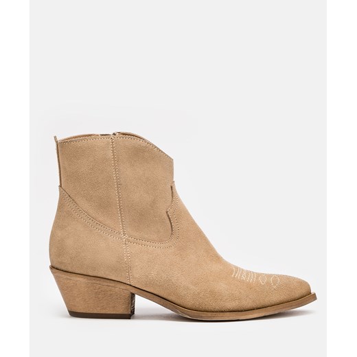 Beżowe botki damskie Kazar 40 promocyjna cena Kazar