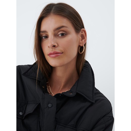 Mohito - Pikowana kurtka oversize - Czarny Mohito 38 Mohito