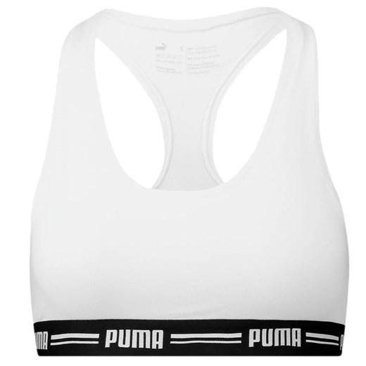 Stanik damski sportowy Puma Racer Back Top 1P Hang biały 907862 05 Puma S Desportivo