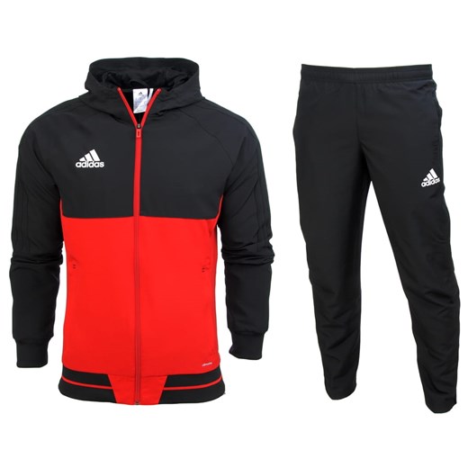 Dres kompletny Adidas junior spodnie kurtka Tiro 17 BQ2782 / AY2862 128 CM Desportivo