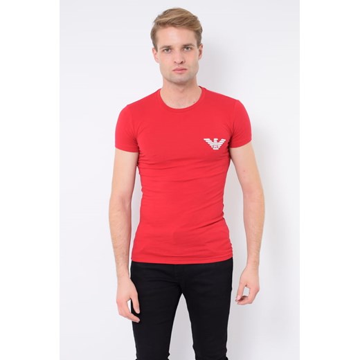 t-shirt męski emporio armani 111035 1a725 czerwony ze sklepu Royal Shop w kategorii T-shirty męskie - zdjęcie 125503680