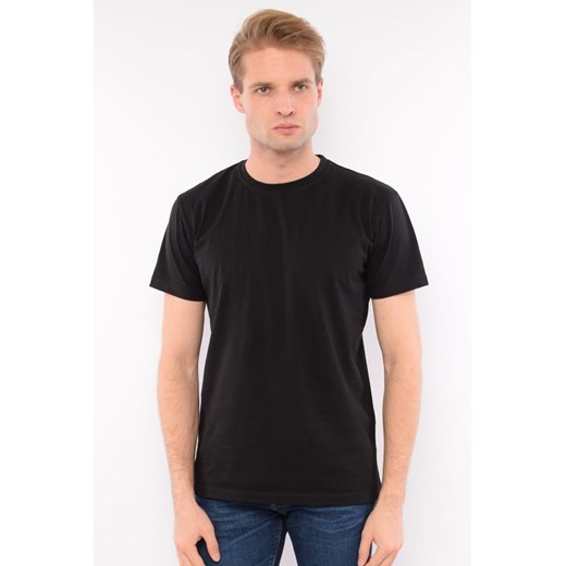 t-shirt basic koszulka męska di selentino czarna ze sklepu Royal Shop w kategorii T-shirty męskie - zdjęcie 125503722