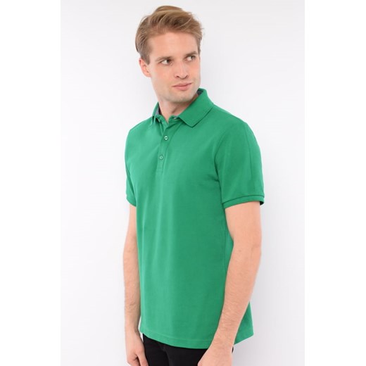 koszulka polo męska di selentino zielona ze sklepu Royal Shop w kategorii T-shirty męskie - zdjęcie 125503754
