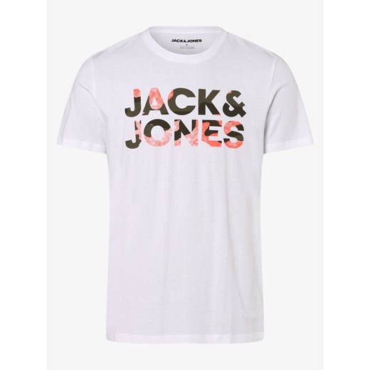 Jack & Jones - T-shirt męski – JJSoldier, biały Jack & Jones L vangraaf