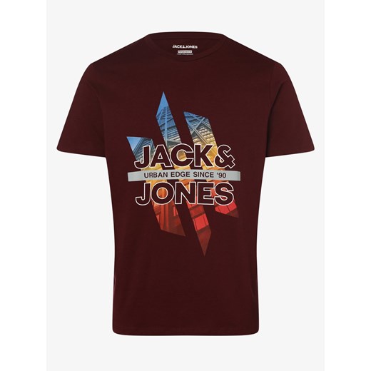 Jack & Jones - T-shirt męski – JJUrban-City, czerwony Jack & Jones L vangraaf