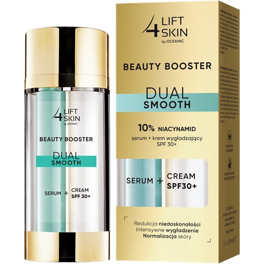 Lift4Skin Beauty Booster Dual Smooth 10% NIACYNAMYD serum + krem wygładzający Lift4skin Oceanic_SA
