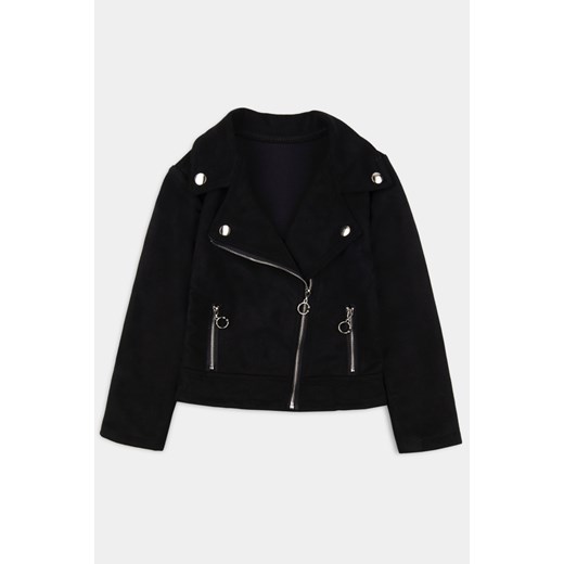 Czarna zamszowa ramoneska Myprincess / Lily Grey 98; 104; 110; 116; 122 okazja MKA GROUP