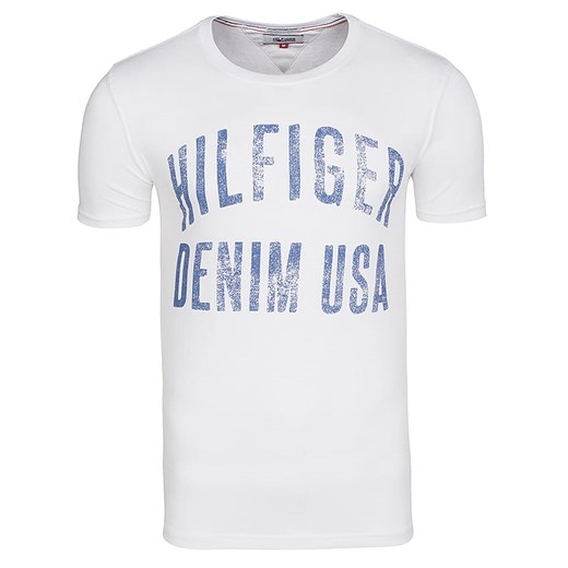Tommy Hilfiger T-shirt Męski Regular Fit White ze sklepu dewear.pl w kategorii T-shirty męskie - zdjęcie 125558092
